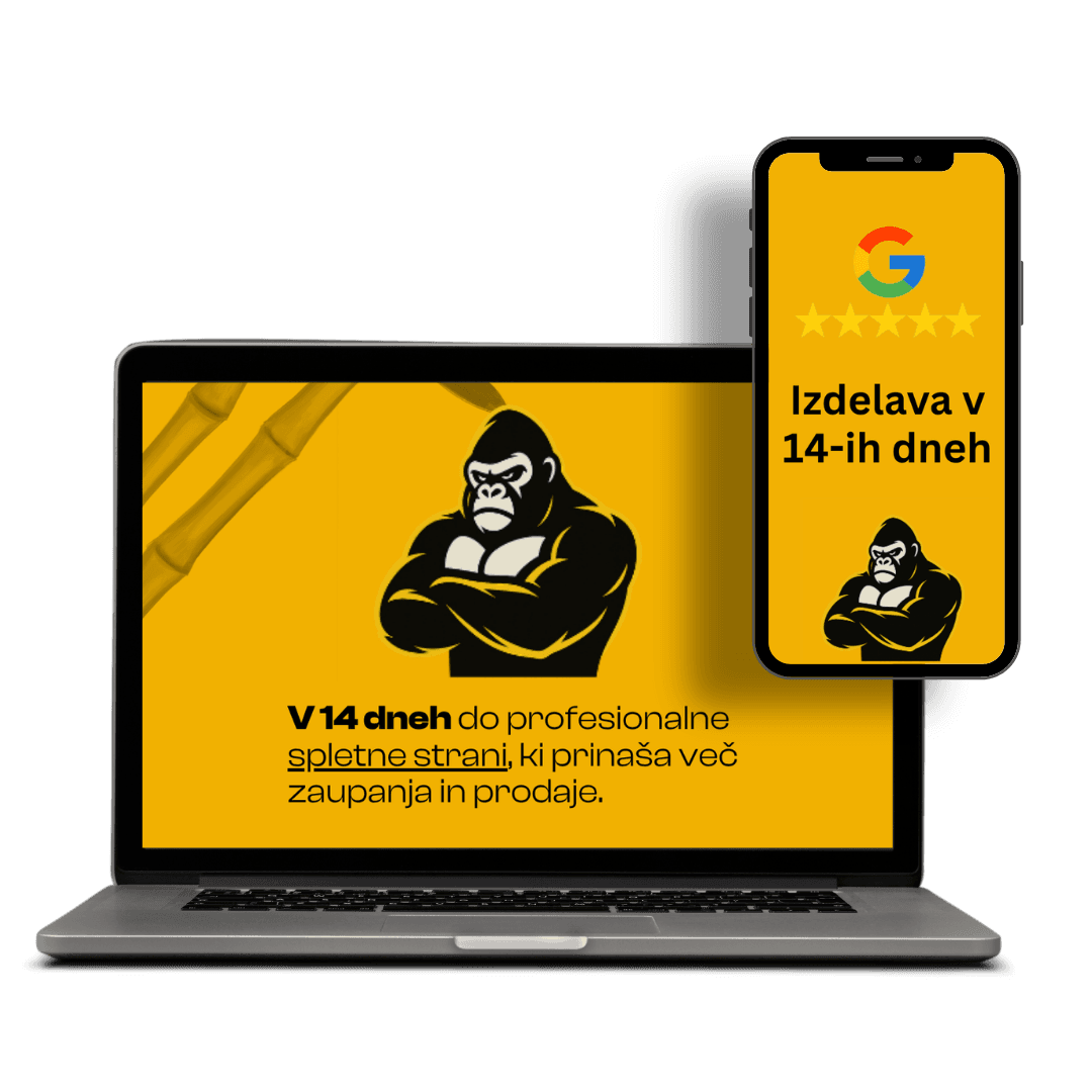 V 14 dneh do profesionalne spletne strani — Website Gorillas