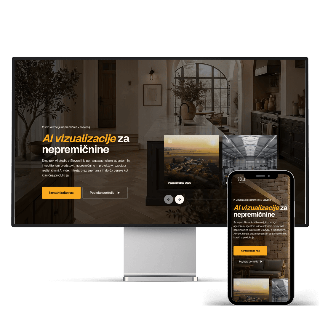 Elu Studio — predogled spletne strani